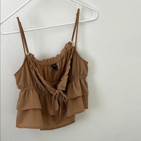 Wild Fable Tan Sleeveless Ruched Camisole - Picture 5 of 5